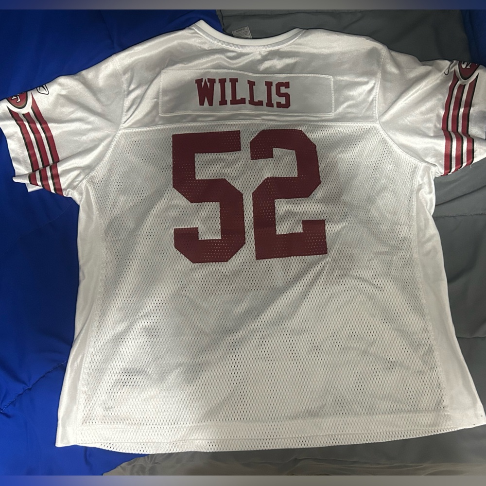 Reebok White and Red Sports Jersey